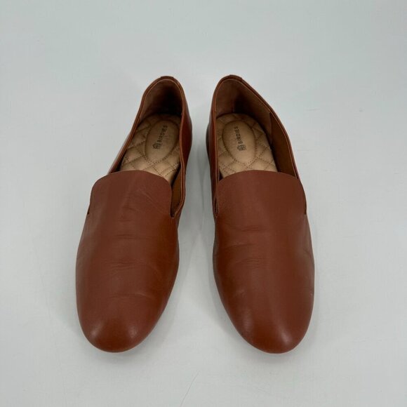 Birdies Whiskey Leather Brown Slip On The Starling Classic Cushioned 8.5 Flats - Picture 3 of 8